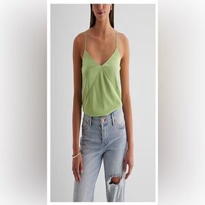 Express women satin cross strap tank. Size Small. NWT!